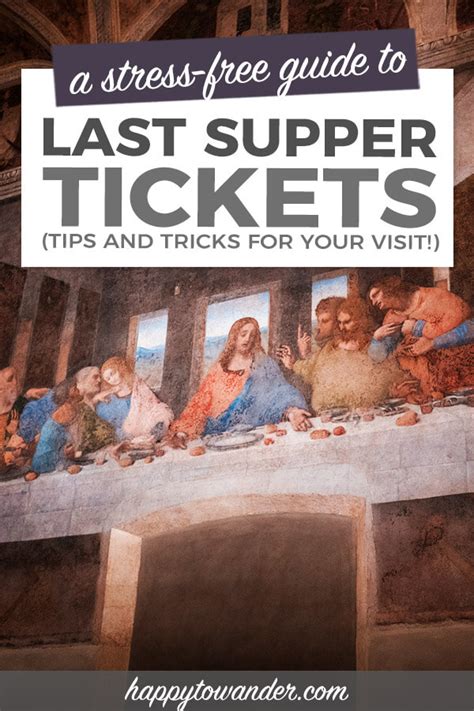 the last supper tickets last minute